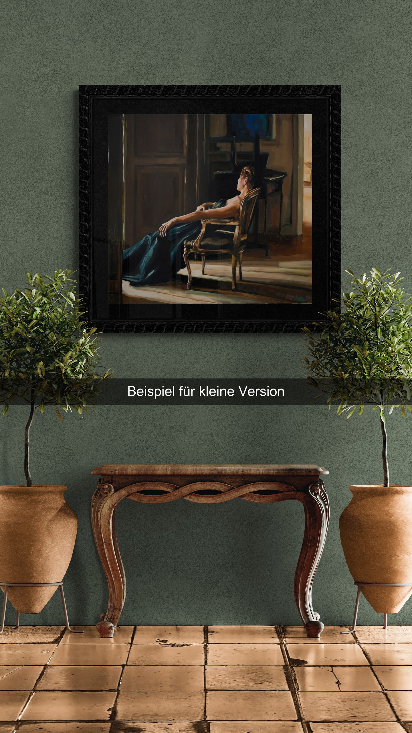 Between Hours — Beispiel für kleine Version (70 x 65 cm)
