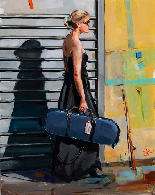 Der blaue Geigenkasten