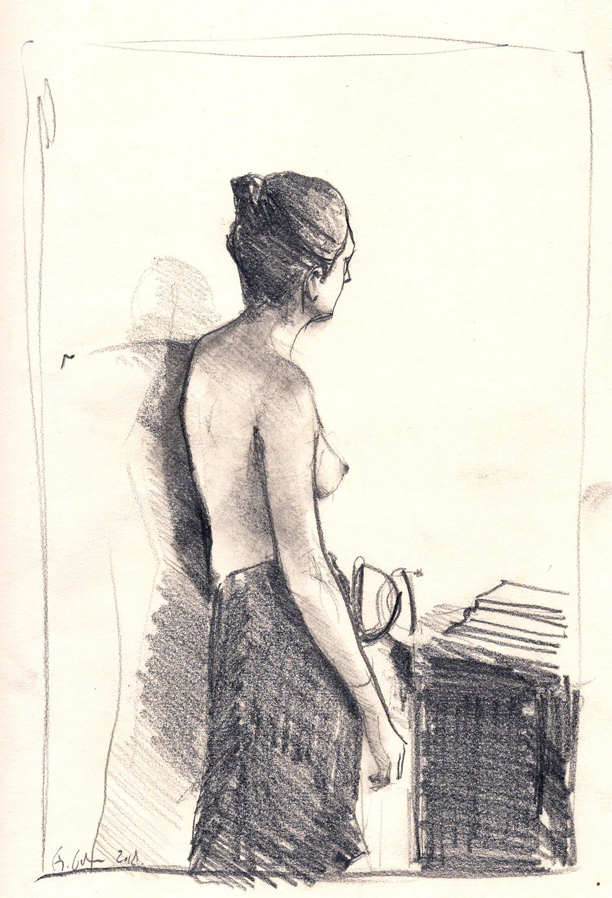 "Der Akt", Studie Nr.1 von 4 zu "A day in July"