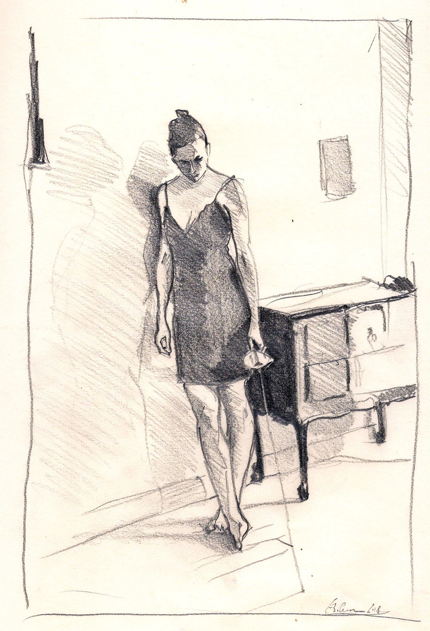 "Der Degen", Studie Nr. 3 von 4 zu "A day in July"