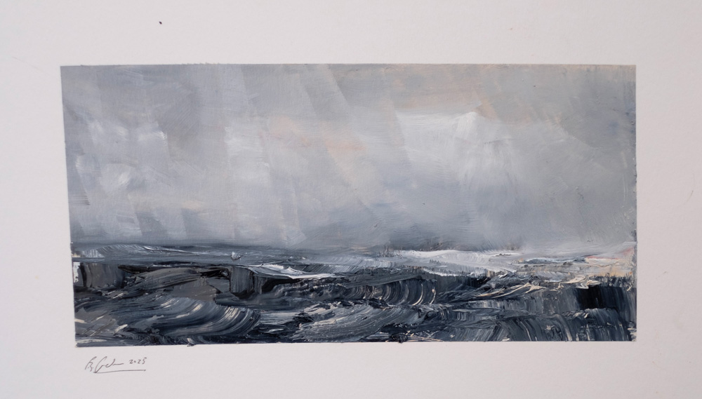Rauhe See — Original auf Papier, signiert