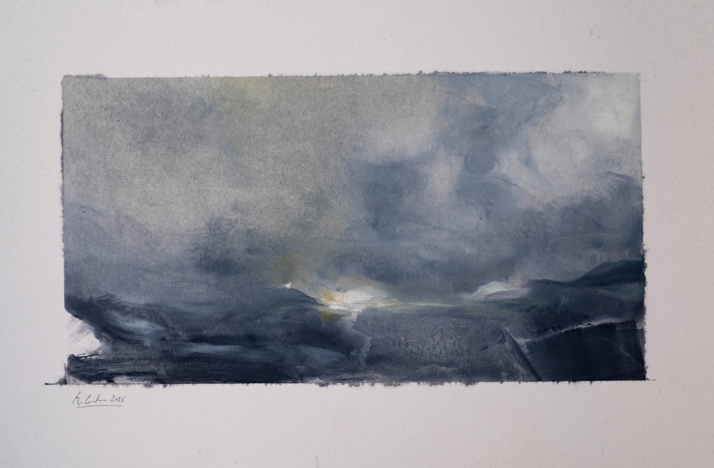 Weg mit Lichtern von Edward B. Gordon