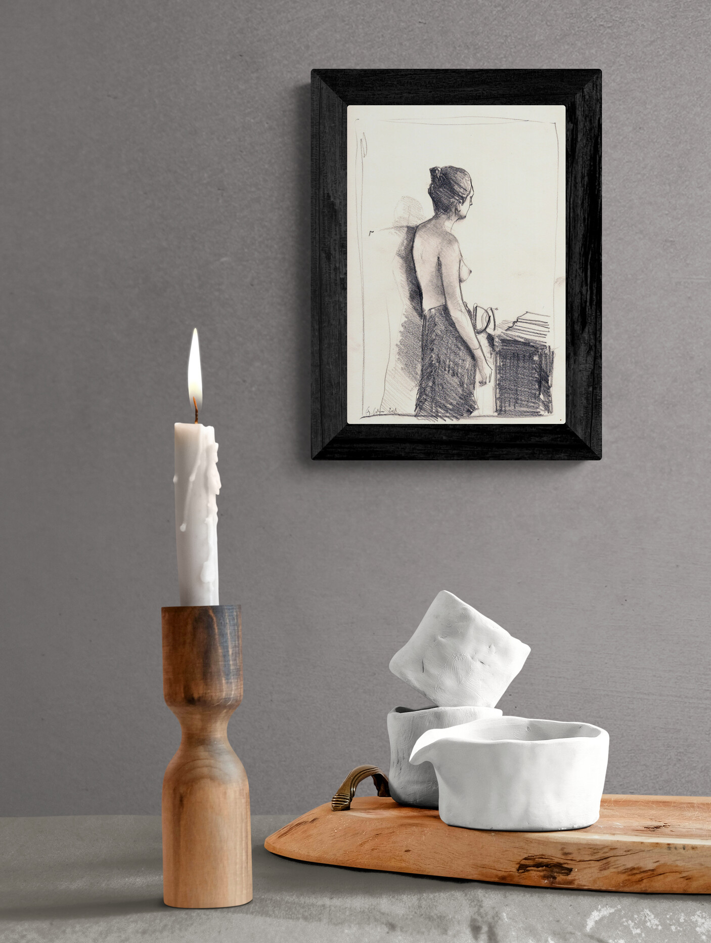 "Der Akt", Studie Nr.1 von 4 zu "A day in July"