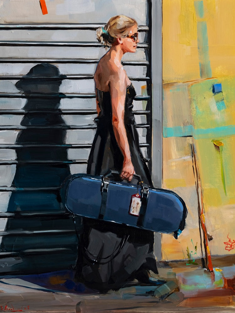 Der blaue Geigenkasten