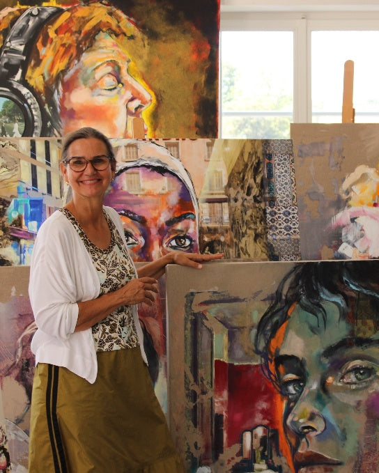 Sabina Bockemühl in ihrem Atelier